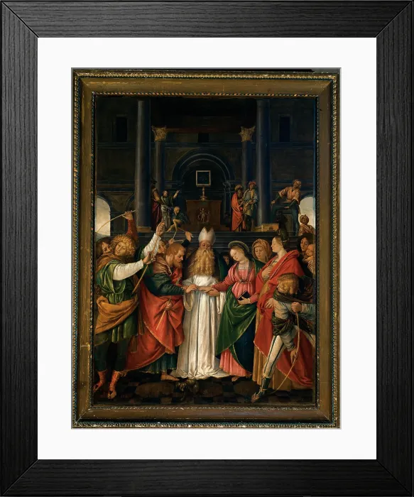 Framed Print : Ferrari Gaudenzio, The Marriage of the Virgin, 16th Century, canvas, Italy, Lombardy, Como, Como, Cathedral, (613067) Everett CollectionMondadori Portfolio**US SALES ONLY**