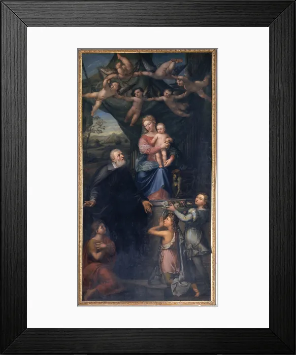 Framed Print : Pala Pietro, Saint Philip Neri exhorting the youth to pray the Virgin, 1826, 19th Century, canvas, Italy, Veneto, Vicenza, San Filippo Neri Church Framed Print : Pala Pietro, Saint Philip Neri exhorting the youth to pray the Virgin, 1826, 19th Century, canvas, Italy, Veneto, Vicenza, San Filippo Neri Church