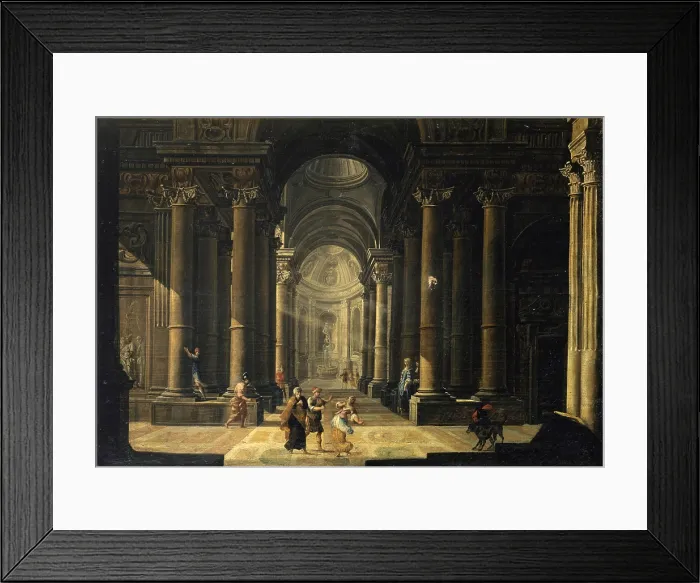 Framed Print : Inside perspective of a palace with mythologicals scene, by unknown emilian artist, 1750, 18th century, oil on canvas - Italy, Lombardy, Milan, Castello Sforzesco Framed Print : Inside perspective of a palace with mythologicals scene, by unknown emilian artist, 1750, 18th century, oil on canvas - Italy, Lombardy, Milan, Castello Sforzesco