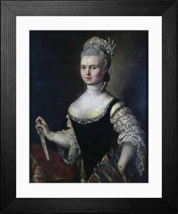 Framed Print : Portrait of the countess Carlotta Morando, by venetian artist, 1770 - 1779, 18th century, oil on canvas - Italy, Lombardy, Milan, Castello Sforzesco Framed Print : Portrait of the countess Carlotta Morando, by venetian artist, 1770 - 1779, 18th century, oil on canvas - Italy, Lombardy, Milan, Castello Sforzesco