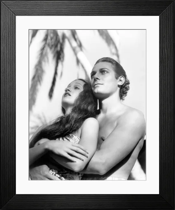 Framed Print : THE HURRICANE, from left, Dorothy Lamour, Jon Hall, 1937 Framed Print : THE HURRICANE, from left, Dorothy Lamour, Jon Hall, 1937