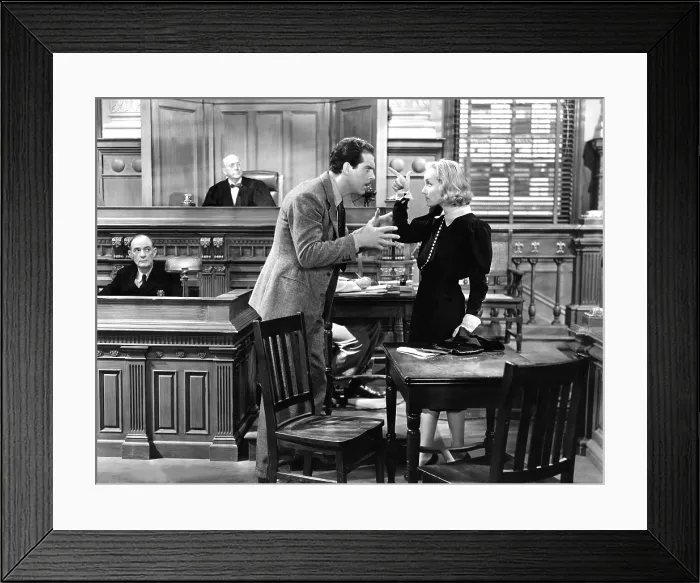 Framed Print : TRUE CONFESSION, Richard Carle, Fred MacMurray, Carole Lombard, 1937, re-enacting the crime Framed Print : TRUE CONFESSION, Richard Carle, Fred MacMurray, Carole Lombard, 1937, re-enacting the crime
