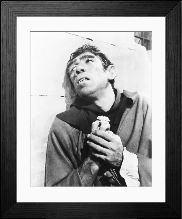 Framed Print : THE HUNCHBACK OF NOTRE DAME, (aka NOTRE DAME DE PARID), Anthony Quinn, 1956