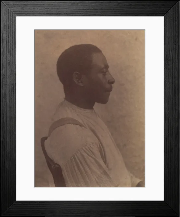 Framed Print : Profile portrait of an African American man by Philadelphia artist Thomas Eakins, 1884 Framed Print : Profile portrait of an African American man by Philadelphia artist Thomas Eakins, 1884