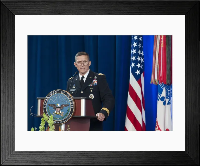 Framed Print : Lt. Gen. Michael Flynn speaks after assuming Directorship of Defense Intelligence Agency, July 24, 2012 Framed Print : Lt. Gen. Michael Flynn speaks after assuming Directorship of Defense Intelligence Agency, July 24, 2012
