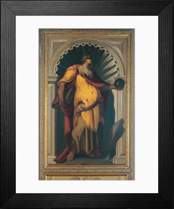 Framed Print : Philosopher, by Meldolla Andrea known as Schiavone, 16th Century, - Italy, Veneto, Venice, Marciana Library. All Framed Print : Philosopher, by Meldolla Andrea known as Schiavone, 16th Century, - Italy, Veneto, Venice, Marciana Library. All