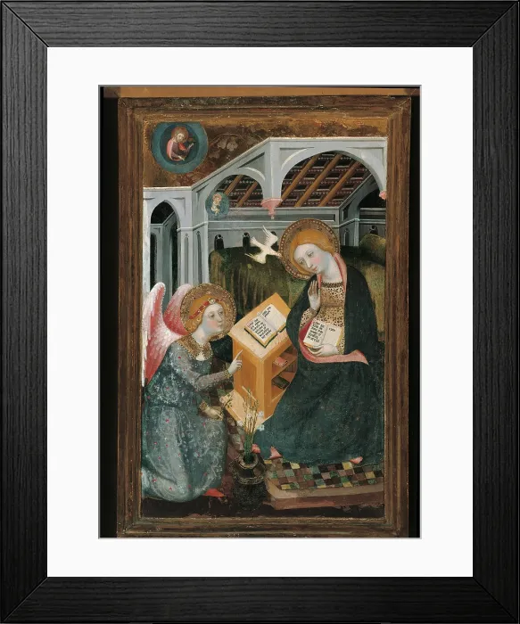 Framed Print : The Annunciation, by Unknown Artist, 14th Century, - Italy, Lombardy, Milan, Brera art gallery. All Framed Print : The Annunciation, by Unknown Artist, 14th Century, - Italy, Lombardy, Milan, Brera art gallery. All