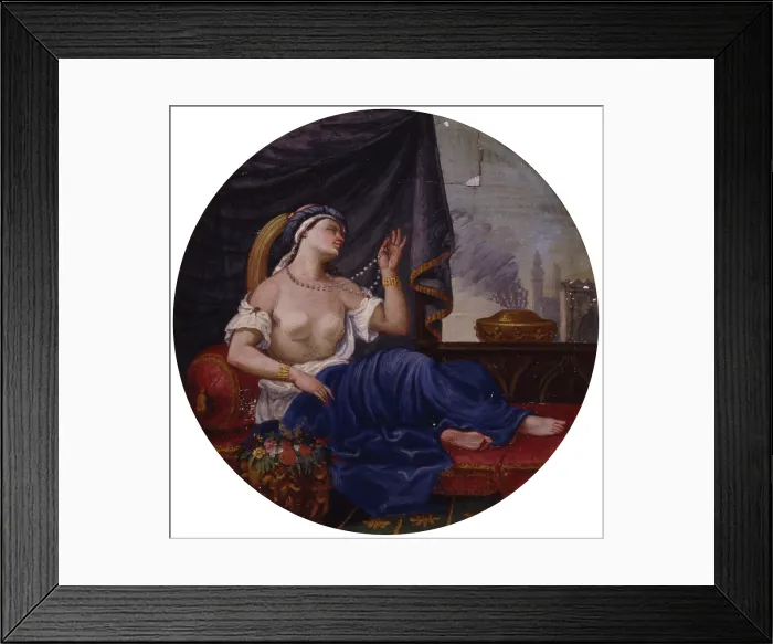 Framed Print : Decoration, by David Rossi, 1827, 19th century, fresco - Italy, Veneto, Vicenza, Loschi - Zileri - Dal Verme Palace. Whole artwork view