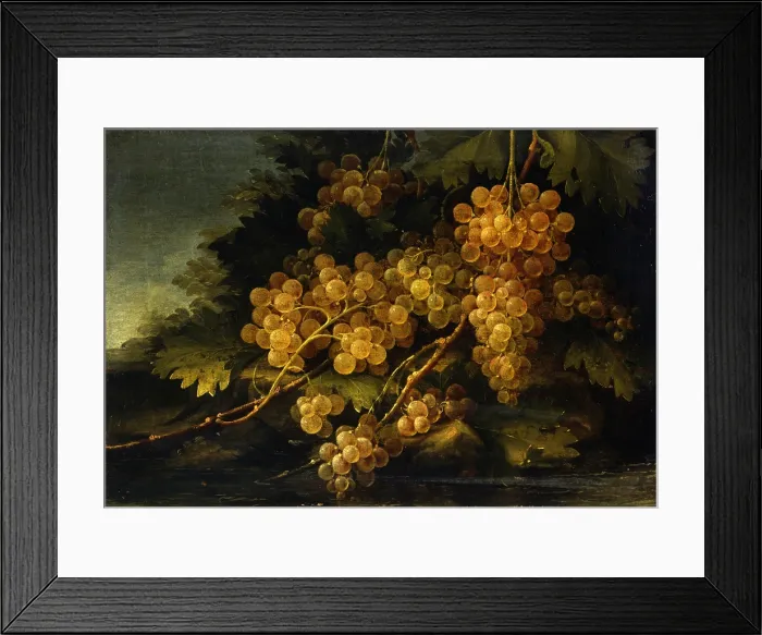 Framed Print : Still Life, by Francesco Malagoli, 1776, 18th century, oil on canvas - Italy, Lombardy, Milan, Castello Sforzesco, Civic Collection of Ancient Art. Whole artwork view