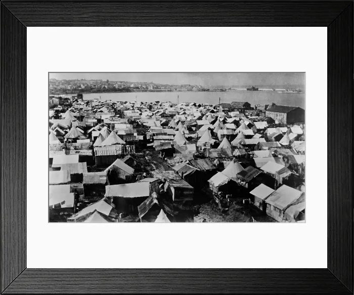 Framed Print : Refugee camp in Beirut, probably for Armenians. Ca. 1915-20. (BSLOC_2013_5_25)