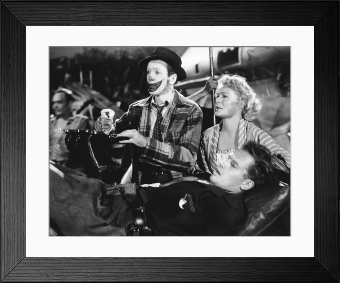 Framed Print : THE GREATEST SHOW ON EARTH, Charlton Heston (front), rear from left: James Stewart, Betty Hutton, 1952 Framed Print : THE GREATEST SHOW ON EARTH, Charlton Heston (front), rear from left: James Stewart, Betty Hutton, 1952
