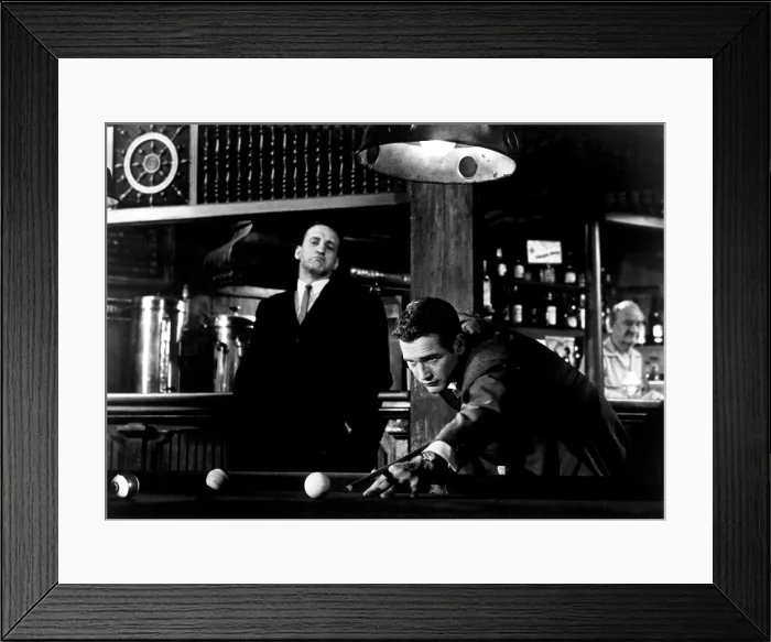 Framed Print : THE HUSTLER, George C. Scott, Paul Newman, 1961, TM & Copyright (c) 20th Century Fox Film Corp. All rights reserved