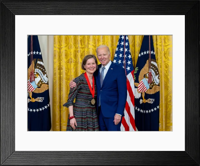 Framed Print : President Joe Biden presents the 2021 National Humanities Medal to literary novelist Ann Patchett, March 21, 2023 (BSLOC_2023_6_81)