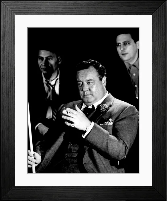 Framed Print : THE HUSTLER, Jackie Gleason, 1961, TM and Copyright (c) 20th Century-Fox Film Corp. All Rights Reserved