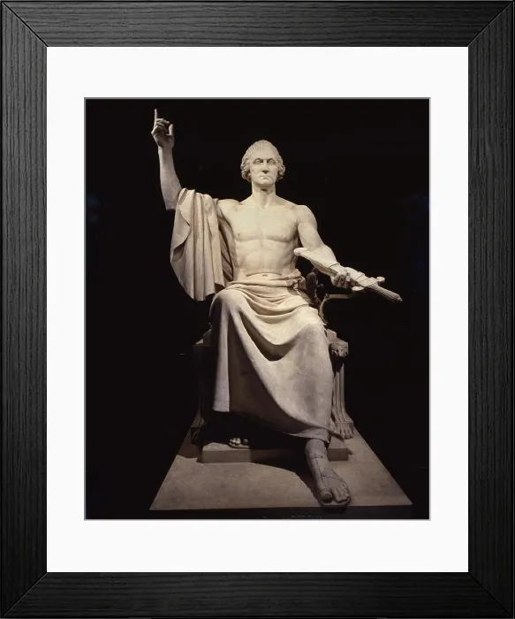 Framed Print : Colossal statue of George Washington, by Horatio Greenough, 1841 Framed Print : Colossal statue of George Washington, by Horatio Greenough, 1841