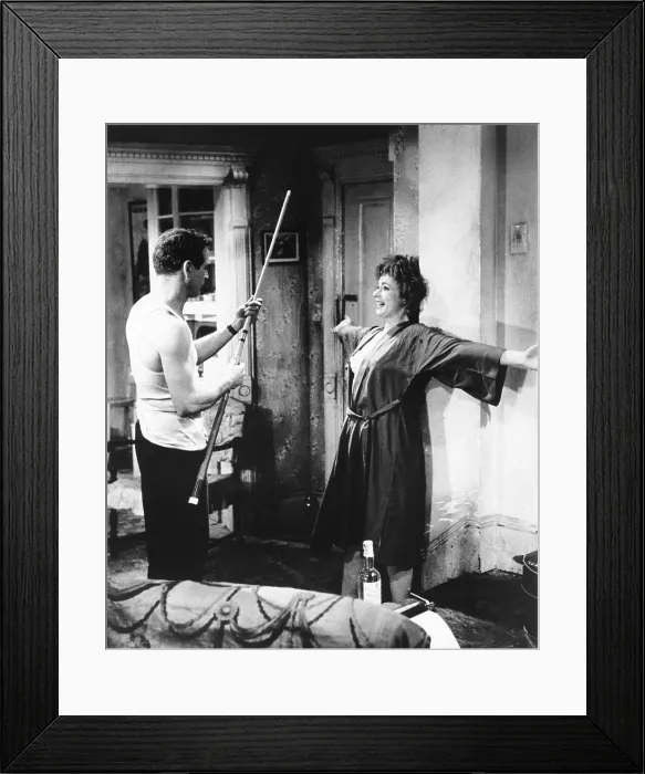 Framed Print : THE HUSTLER, from left: Paul Newman, Piper Laurie, 1961. TM & copyright 20th Century Fox Film Corp. All rights reserved / courtesy Everett Collection Framed Print : THE HUSTLER, from left: Paul Newman, Piper Laurie, 1961. TM & copyright 20th Century Fox Film Corp. All rights reserved / courtesy Everett Collection
