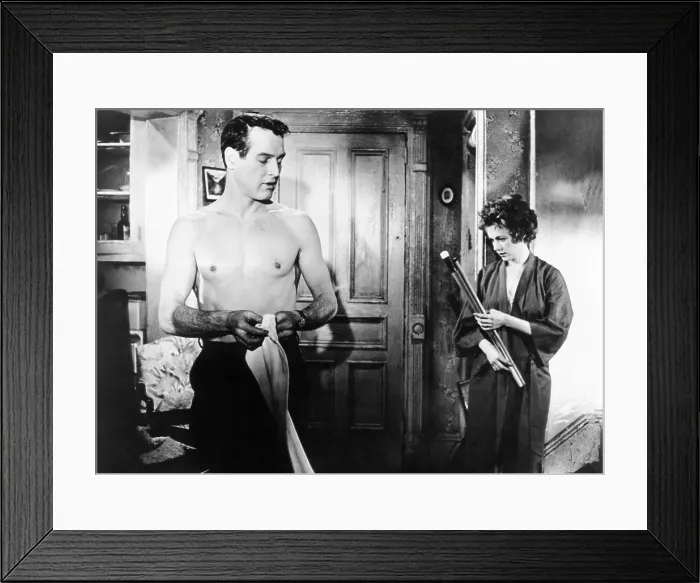 Framed Print : THE HUSTLER, l-r: Paul Newman, Piper Laurie, 1961, TM and Copyright 20th Century Fox Film Corp. All rights reserved. / courtesy Everett Collection Framed Print : THE HUSTLER, l-r: Paul Newman, Piper Laurie, 1961, TM and Copyright 20th Century Fox Film Corp. All rights reserved. / courtesy Everett Collection