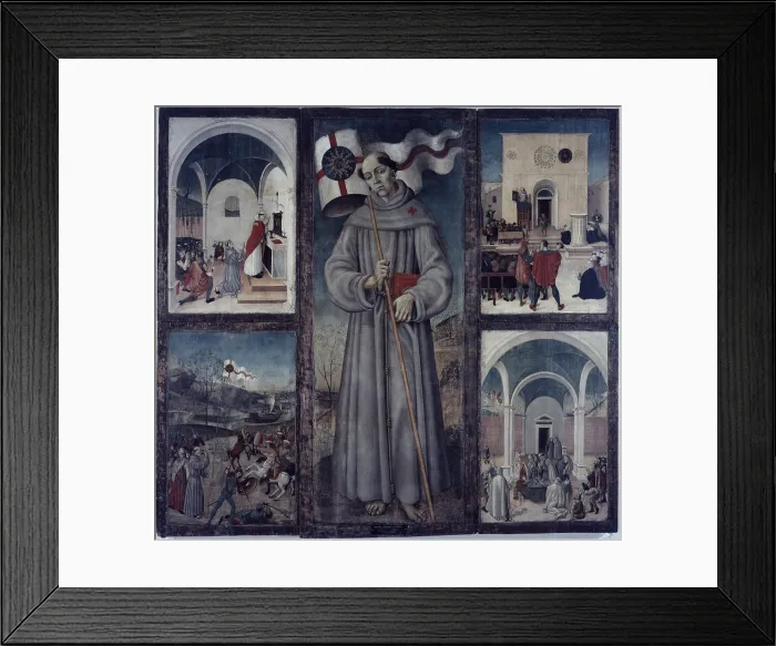 Framed Print : Saint Giovanni da Capestrano and Stories of His Life, by Master of san Giovanni da Capestrano, ca