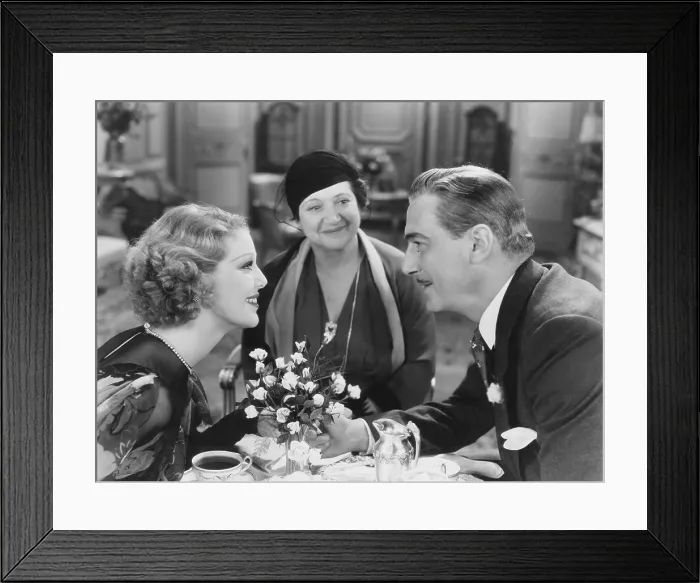 Framed Print : GRAND SLAM, from left: Loretta Young, Emma Dunn, Paul Lukas, 1933