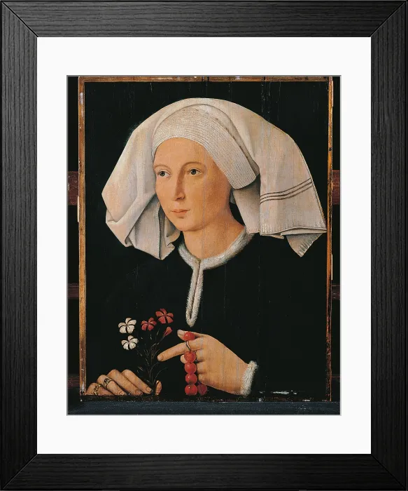 Framed Print : Portrait of a Woman, by Master of Ulm, Unknown, - Spain, Comunidad de Madrid, Thyssen-Bornemisza Collection Framed Print : Portrait of a Woman, by Master of Ulm, Unknown, - Spain, Comunidad de Madrid, Thyssen-Bornemisza Collection