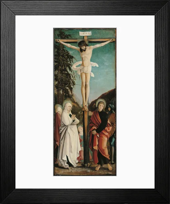 Framed Print : The Crucifixion, by Hans Maler, 1520 - 1521, 16th Century, - Spain, Comunidad de Madrid, Thyssen-Bornemisza Collection Framed Print : The Crucifixion, by Hans Maler, 1520 - 1521, 16th Century, - Spain, Comunidad de Madrid, Thyssen-Bornemisza Collection