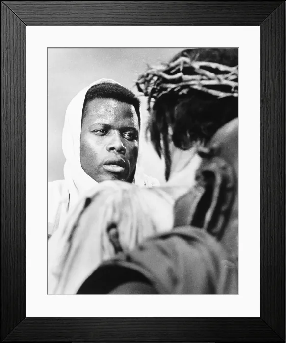Framed Print : THE GREATEST STORY EVER TOLD, Sidney Poitier, 1965 Framed Print : THE GREATEST STORY EVER TOLD, Sidney Poitier, 1965