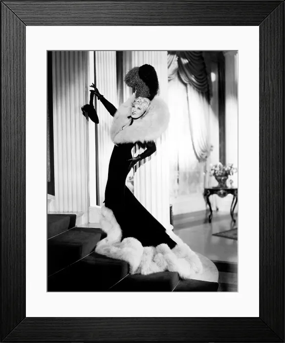 Framed Print : GOIN TO TOWN, Mae West (in a gown by Travis Banton), 1935