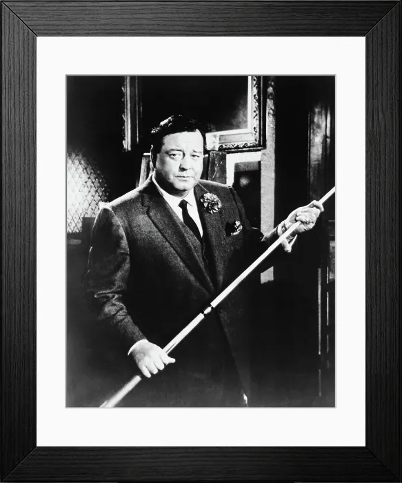 Framed Print : THE HUSTLER, Jackie Gleason, 1961, TM & Copyright 20th Century Fox Film Corp. / courtesy Everett Collection Framed Print : THE HUSTLER, Jackie Gleason, 1961, TM & Copyright 20th Century Fox Film Corp. / courtesy Everett Collection