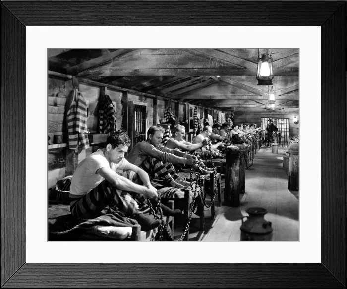 Framed Print : I AM A FUGITIVE FROM A CHAIN GANG, Paul Muni, 1932 Framed Print : I AM A FUGITIVE FROM A CHAIN GANG, Paul Muni, 1932