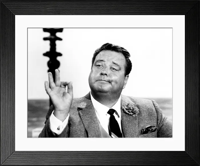 Framed Print : THE HUSTLER, Jackie Gleason, 1961. TM and Copyright 20th Century-Fox Film Corp. All rights reserved / courtesy Everett Collection Framed Print : THE HUSTLER, Jackie Gleason, 1961. TM and Copyright 20th Century-Fox Film Corp. All rights reserved / courtesy Everett Collection