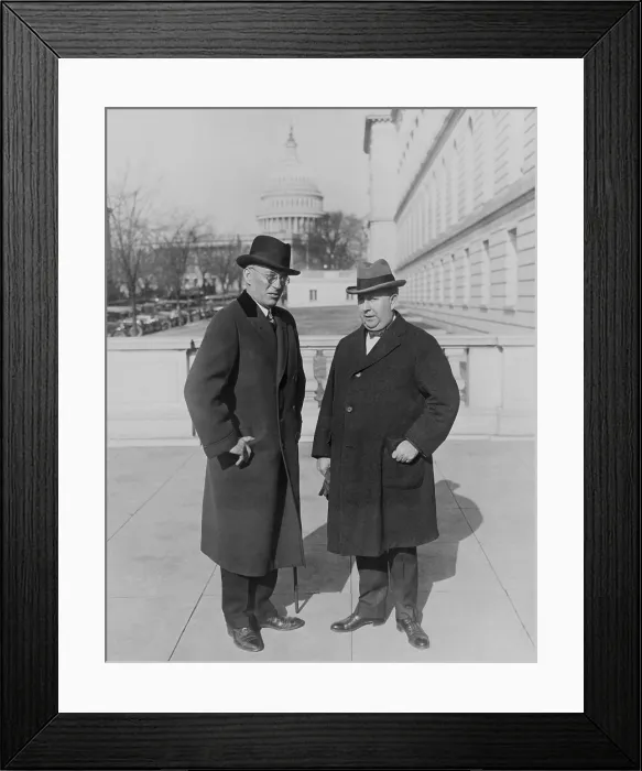 Framed Print : Asst. Treasury Sec. Lincoln Andrews and the Commissioner of Prohibition, Roy Hayne Framed Print : Asst. Treasury Sec. Lincoln Andrews and the Commissioner of Prohibition, Roy Hayne
