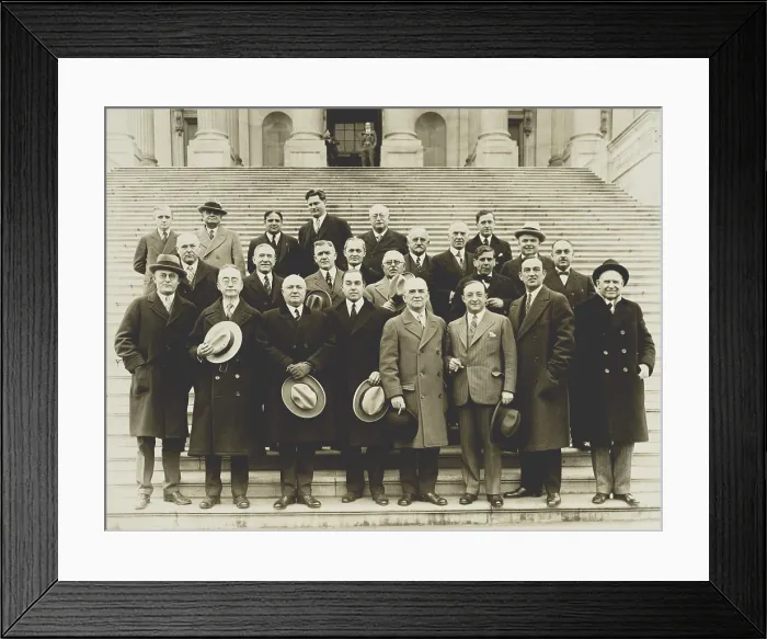 Framed Print : 24 of the 61 Wet Congressmen on the Capitol steps. With their leader, Maryland Rep Framed Print : 24 of the 61 Wet Congressmen on the Capitol steps. With their leader, Maryland Rep