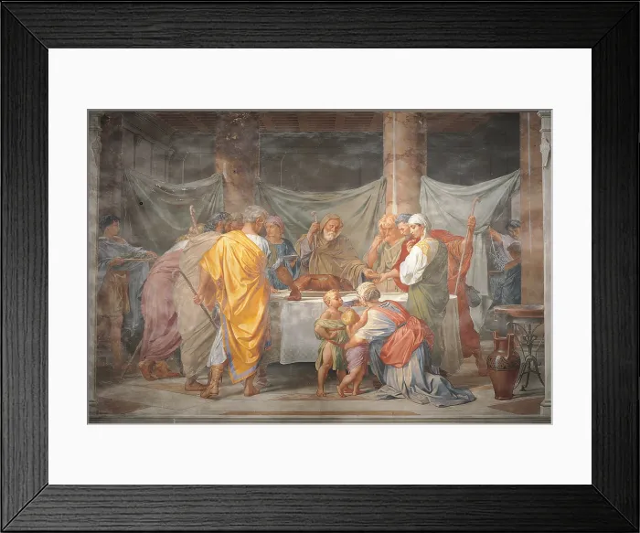 Framed Print : Easter Festivity (Festeggiamenti della Pasqua), by Alessandro Franchi, 1876, 19th Century, fresco - Italy, Tuscany, Prato, Dome. Whole artwork view