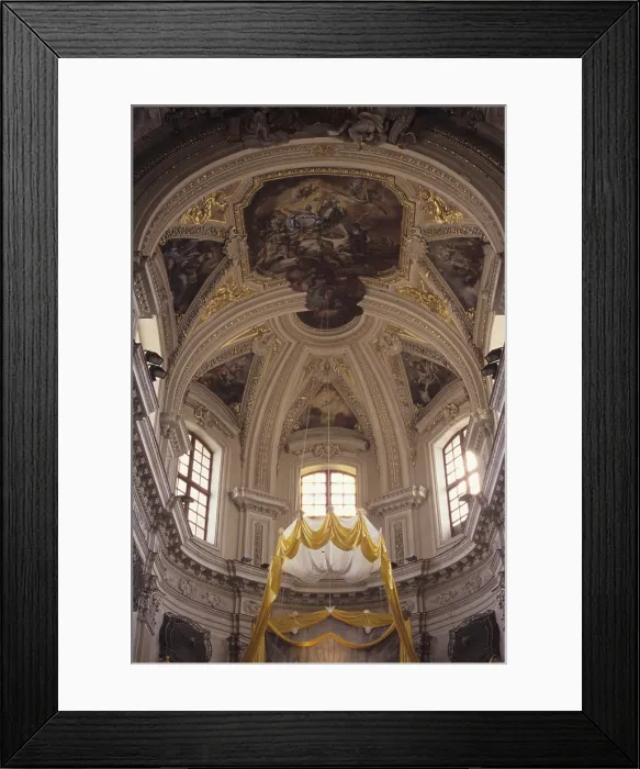 Framed Print : Church of Saint Maria della Piet, by Giacomo Amato and Andrea Cirrincione, 1678 - 1689, 17th Century - Italy, Sicily, Palermo. Detail. View of the vault Framed Print : Church of Saint Maria della Piet, by Giacomo Amato and Andrea Cirrincione, 1678 - 1689, 17th Century - Italy, Sicily, Palermo. Detail. View of the vault