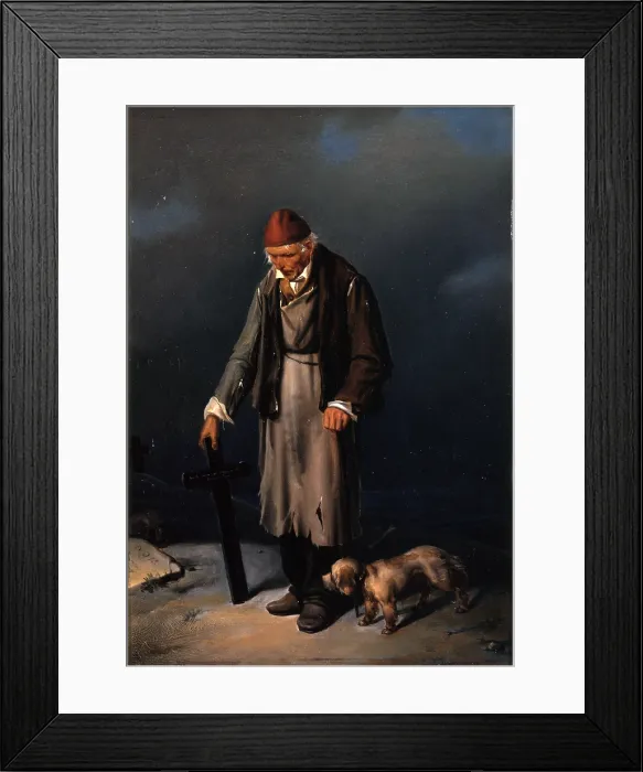 Framed Print : Pray for Eugenio Bosa's rest, by Eugenio Bosa, 1837, 19th century, oil on canvas - Italy, Friuli - Venezia Giulia, Trieste, Revoltella Civic Museum and Modern Art Gallery Framed Print : Pray for Eugenio Bosa's rest, by Eugenio Bosa, 1837, 19th century, oil on canvas - Italy, Friuli - Venezia Giulia, Trieste, Revoltella Civic Museum and Modern Art Gallery