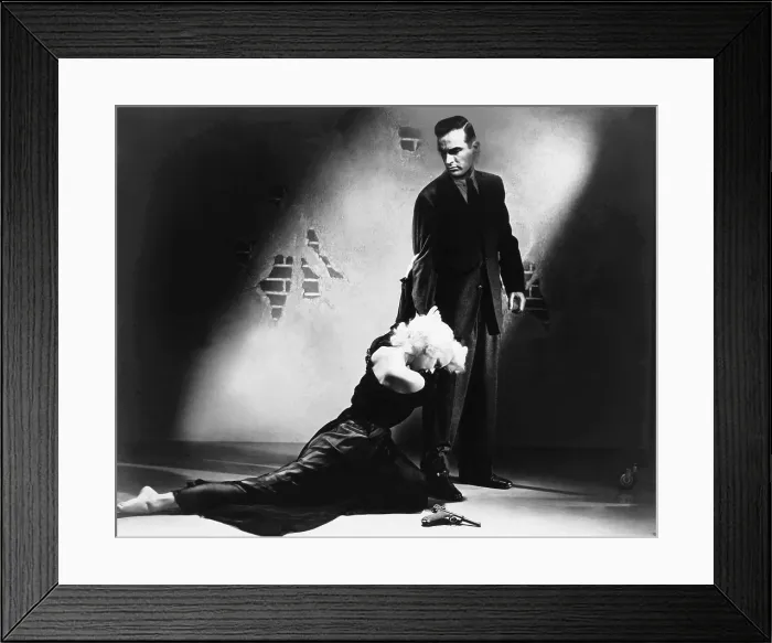 Framed Print : I CONFESS, from left, Anne Baxter, Montgomery Clift, 1953