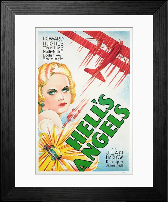Framed Print : HELL'S ANGELS, Jean Harlow, 1930