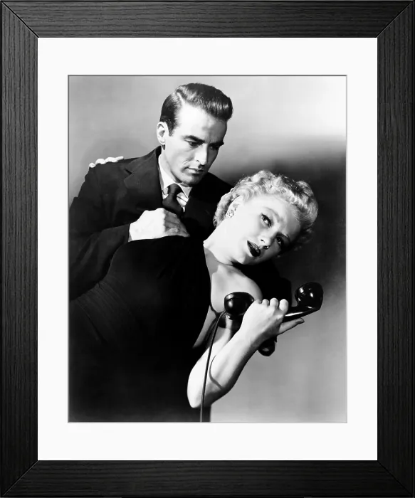 Framed Print : I CONFESS, from left, Montgomery Clift, Anne Baxter, 1953