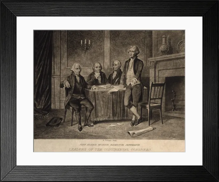 Framed Print : American Revolution, Second Continential Congress, Philadelphia, 1775-1776