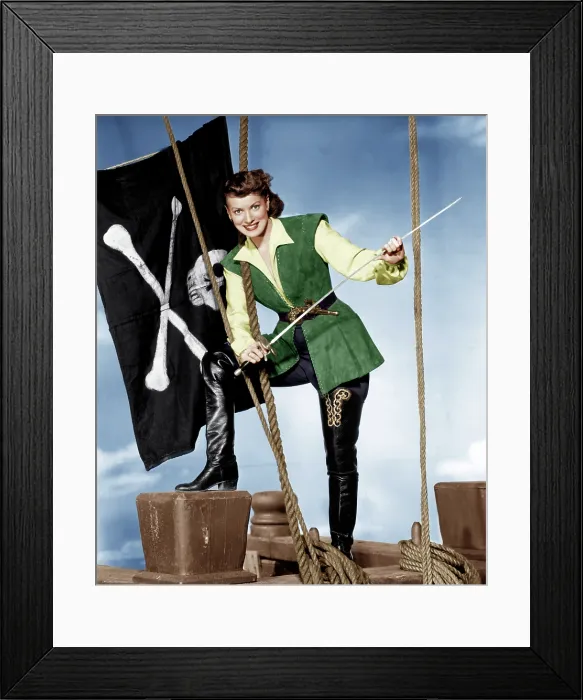 Framed Print : AGAINST ALL FLAGS, Maureen O'Hara, 1952