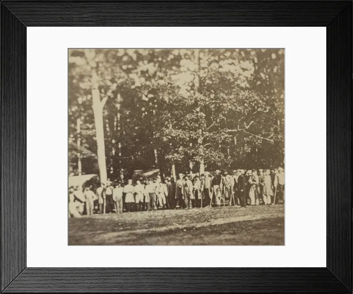 Framed Print : These Confederate soldiers were treated at the Union hospital of Camp Letterman, after the Battle of Gettysburg, July-Sept. 1863 Framed Print : These Confederate soldiers were treated at the Union hospital of Camp Letterman, after the Battle of Gettysburg, July-Sept. 1863