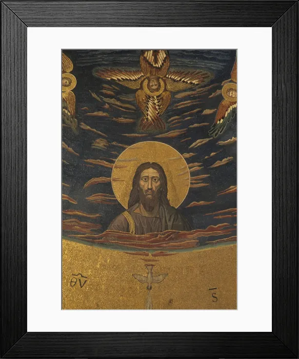 Framed Print : Triunph of the Cross, by Jacopo Torriti, Jacopo da Camerino, 1291, 13th Century, mosaic - Italy, Lazio, Rome, Basilica of Saint Giovanni in Laterano. Detail Framed Print : Triunph of the Cross, by Jacopo Torriti, Jacopo da Camerino, 1291, 13th Century, mosaic - Italy, Lazio, Rome, Basilica of Saint Giovanni in Laterano. Detail