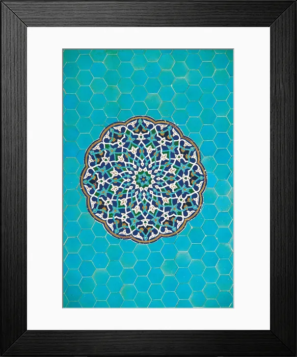 Framed Print : Friday Mosque, by Unknown Artist, 1349 post, 14th Century, - Iran, Yazd, Masjed-e Jameh (Friday Mosque)