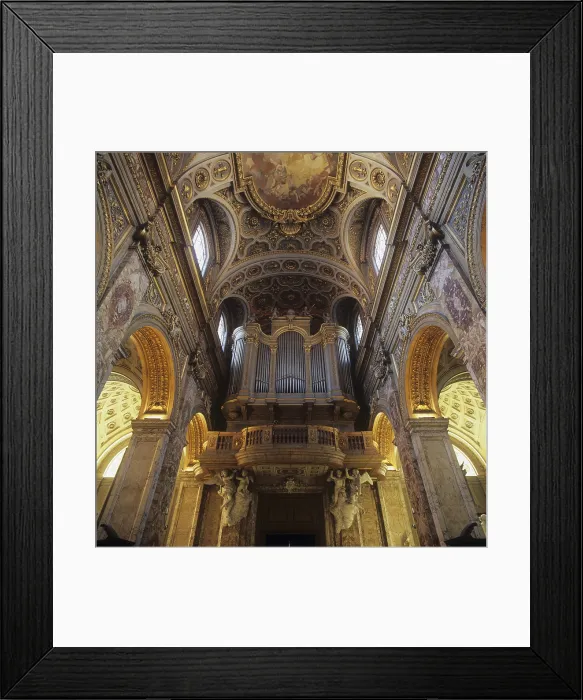 Framed Print : Church of Saint Luigi dei Francesi, by Domenico Fontana and Giacomo della Porta, 1518 - 1589, 16th Century, architecture - Italy, Lazio, Rome, Church of Saint Luigi dei Francesi
