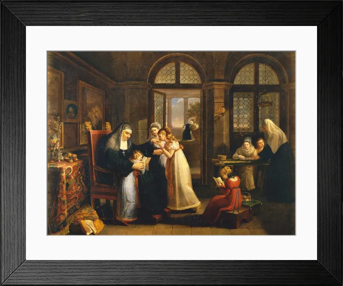 Framed Print : Conservatory interior, by Malenchini Matilde, 19th Century, 1816, oil on canvas, cm 76 x 100 - Italy, Tuscany, Florence, Palazzo Pitti, Modern Art Gallery, inv. Oda 270 Framed Print : Conservatory interior, by Malenchini Matilde, 19th Century, 1816, oil on canvas, cm 76 x 100 - Italy, Tuscany, Florence, Palazzo Pitti, Modern Art Gallery, inv. Oda 270