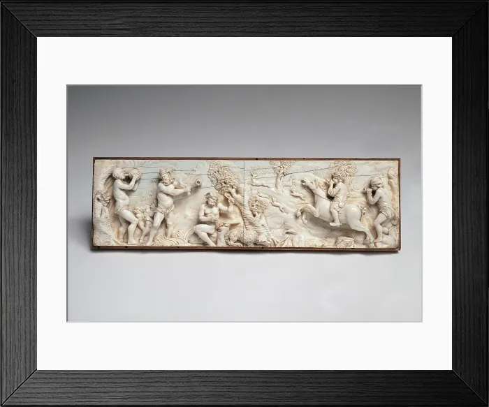 Framed Print : Ivory plate with scene of hunting and harvesting, by Unknown Artist, 17th Century, - Italy, Lombardy, Cremona, Ala Ponzone Civic Museum. All Framed Print : Ivory plate with scene of hunting and harvesting, by Unknown Artist, 17th Century, - Italy, Lombardy, Cremona, Ala Ponzone Civic Museum. All