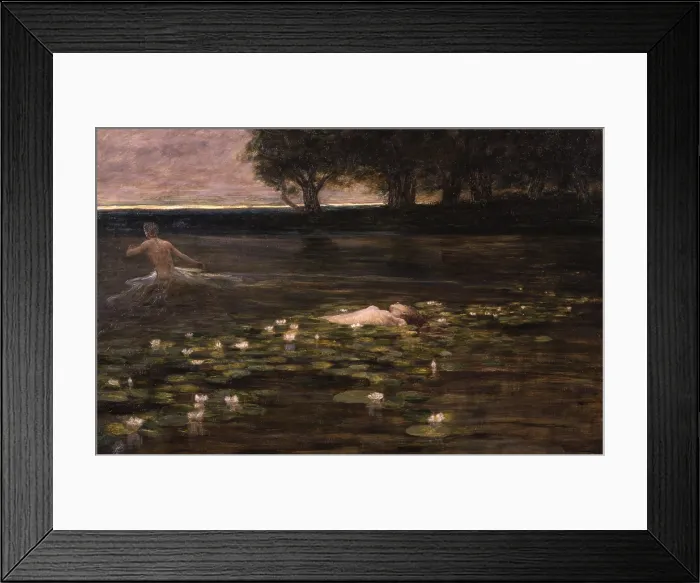 Framed Print : Water Lily, by Cesare Laurenti, 1899, 19th Century, oil on canvas, 112 X 134 cm - Italy, Veneto, Venice, Ca'Pesaro, Galleria Internazionale d'Arte Moderna Framed Print : Water Lily, by Cesare Laurenti, 1899, 19th Century, oil on canvas, 112 X 134 cm - Italy, Veneto, Venice, Ca'Pesaro, Galleria Internazionale d'Arte Moderna