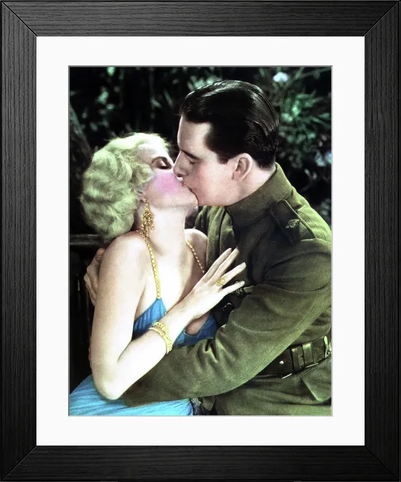 Framed Print : HELL'S ANGELS, from left: Jean Harlow, Ben Lyon, 1930