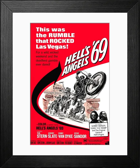 Framed Print : HELL'S ANGELS 69, 1969