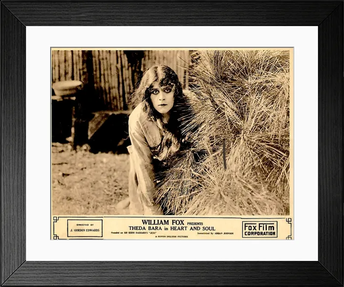 Framed Print : HEART AND SOUL, Theda Bara, 1917, TM and copyright 20th Century Fox Film Corp. All rights reserved / Courtesy: Everett Collection